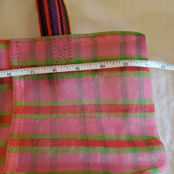 Consuela Vibrant Pink and Green Mini Tote - Picture 6 of 8